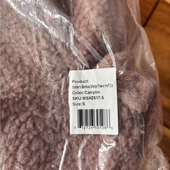 Free Fly Women’s Bamboo Sherpa Fleece Half Zip Jacket Small Brown Canyon NWT - Picture 4 of 4